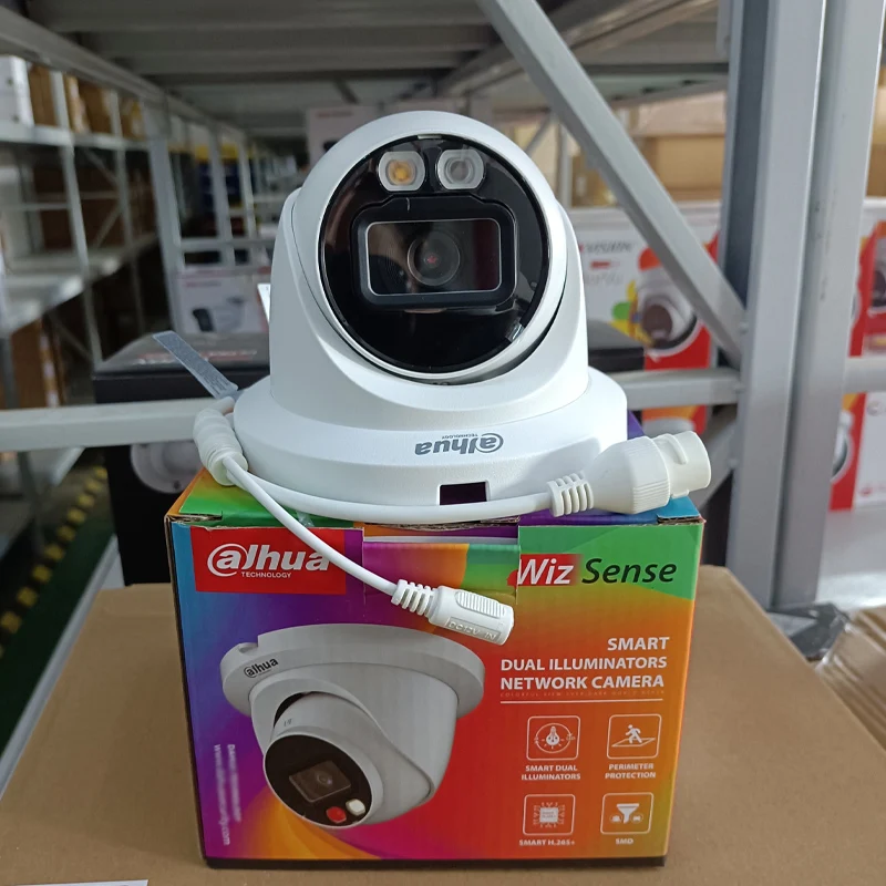 Dahua Smart 4MP 5MP 8MP Motion Detection Full Color IP67 30M Fixed-focal Eyeball 4K POE Ip Network Camera IPC-HDW2439T-AS-LED