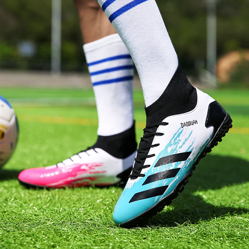  Free Shipping Designated Country AG/TF Soccer Boots Shoes TPU/TPO Sole PVC Upper Chuteiras- Futebol