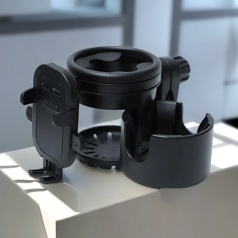factory price popular sale Stroller Cup Holder 3 IN 1Phone Organizer Holder Adjustable Drink Holder For Stroller