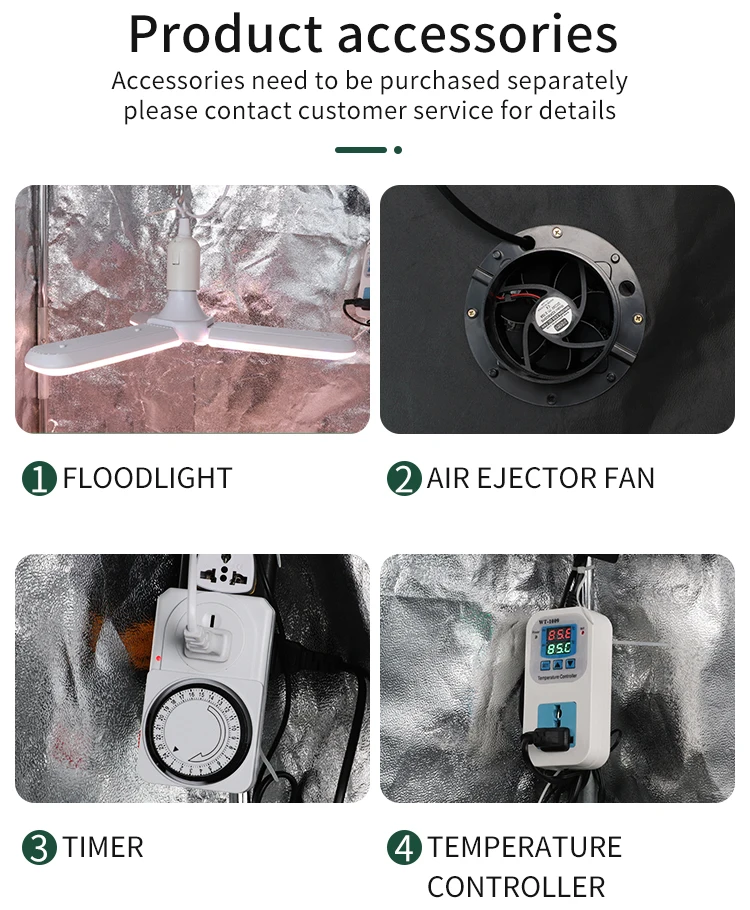 600d Plant Green Tent,Greenhouse Indoor Plant+ Frame Support For  Vegetable,Fruit,Hydroponic Cultivate