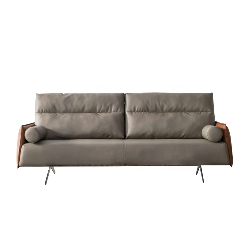 European Style Modern Modular Leather Leisure Office Sofa Furniture 3 Seater 1 Seater