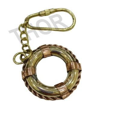 vintage copper and brass Round Key Ring for Car Bike Home Keys | Key Chain for Kids Men Women Boys Girls