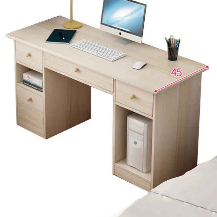 
Modern work home wooden PC laptop desk study book table workstation furniture computer office desk 