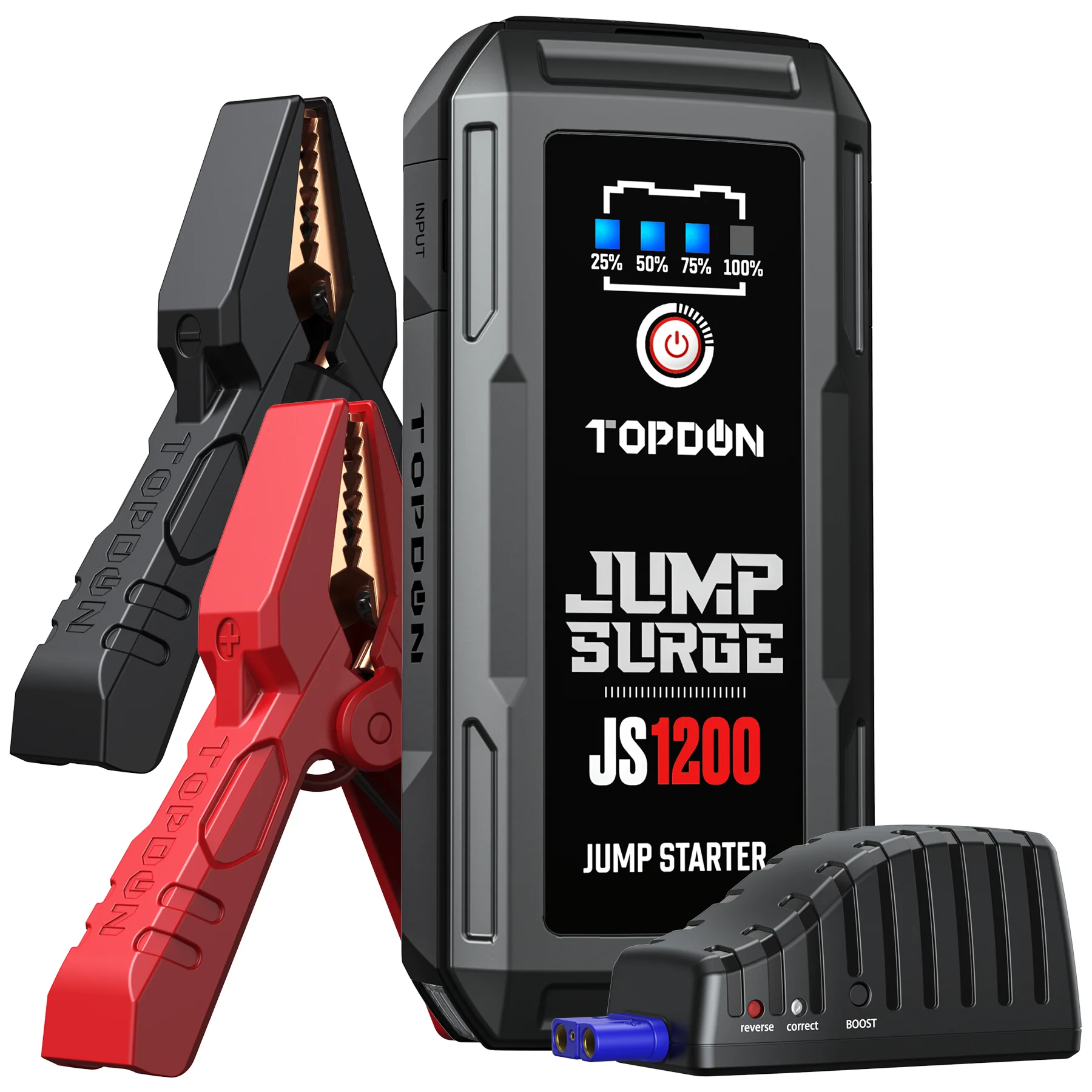 TOPDON JS1200 1200A зарядное устройство для мобильных телефонов портативное автоматическое автомобильное пусковое Eps