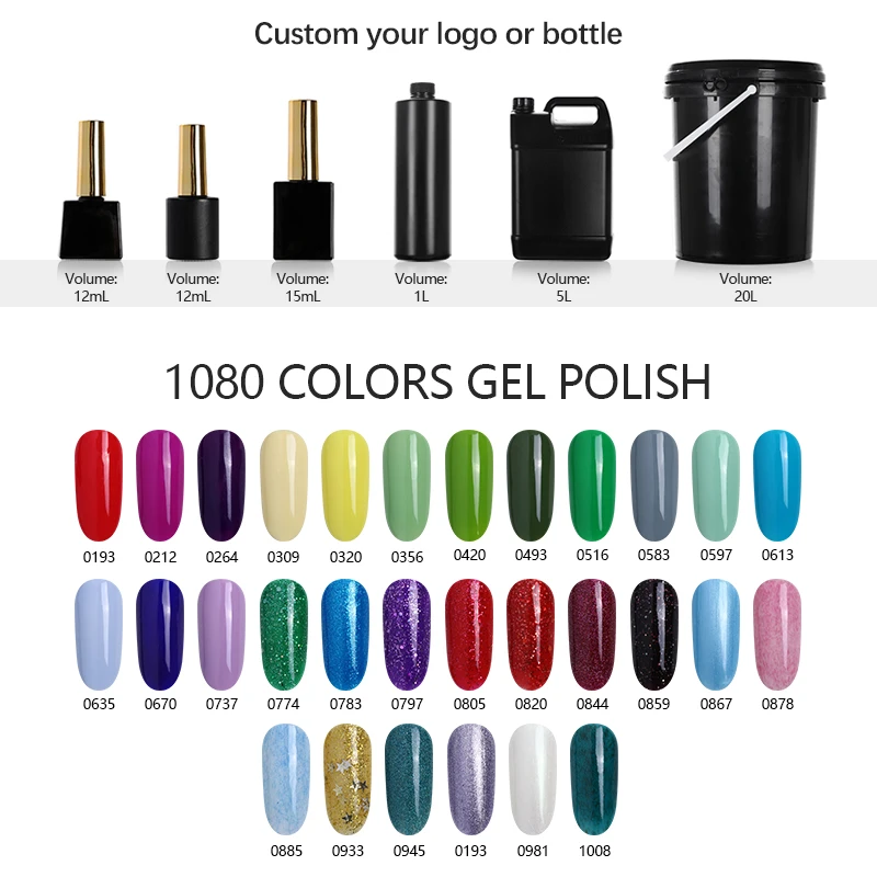High Quality OEM Private Label Hot Sale Uv Gel polish Long Lasting wholesale nail art gel polish