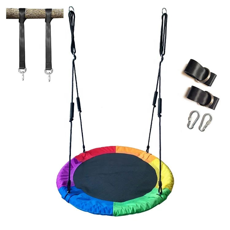 Multi-color Children Baby Round Swing Nest Set Hanging from Tree