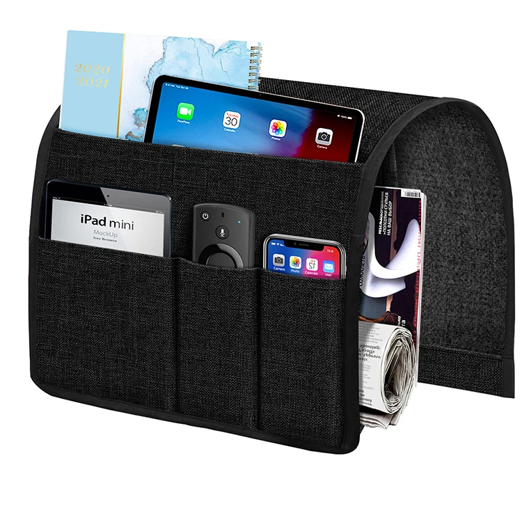 Amazon Joywell Supplier TV Remote Control Organizer Holder on Couch Chair Arm for Magazine, Books, Cell Phone,iPad
