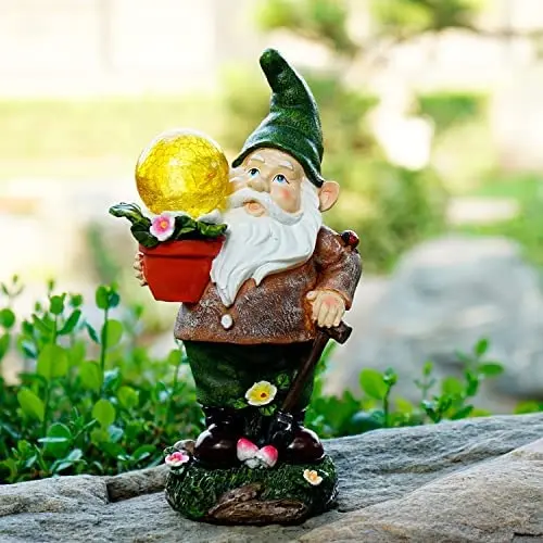 Factory New Handicraft Garden Gnome Statue Figurines Funny Custom Wholesale Resin Artificial Ceramic Chinese Europe
