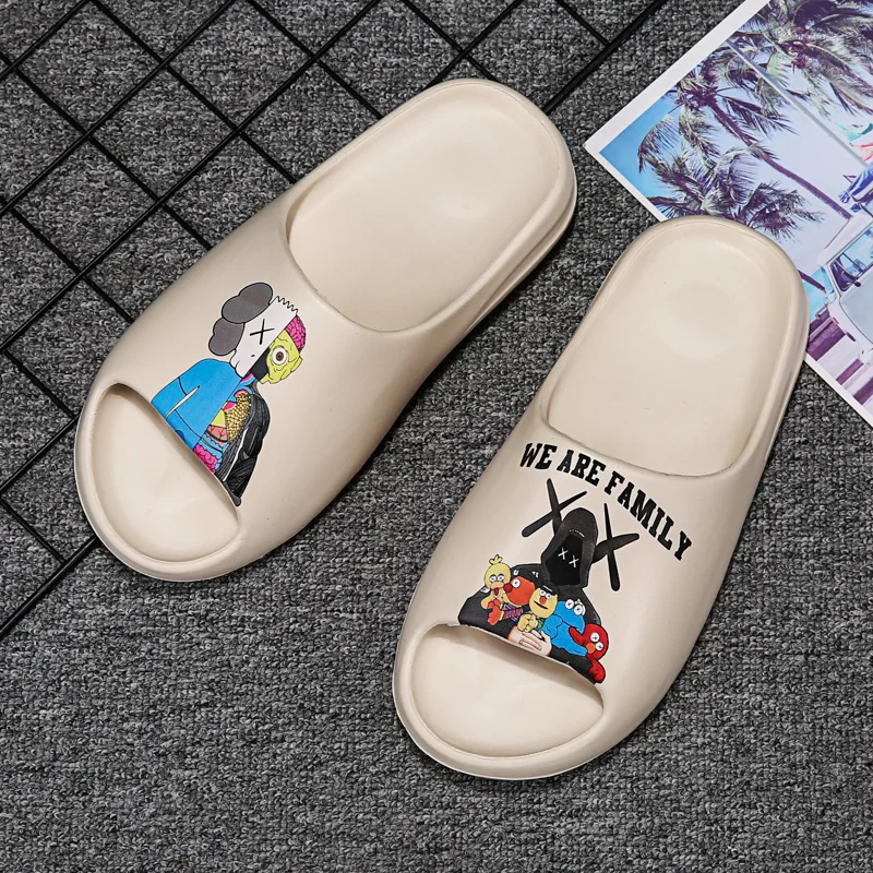 
2021 Newly Original High Quality Slippers Brand Logo Custom Women Yeezy Slipper Kids Yeezy Shoes Men Yeezy Slide 