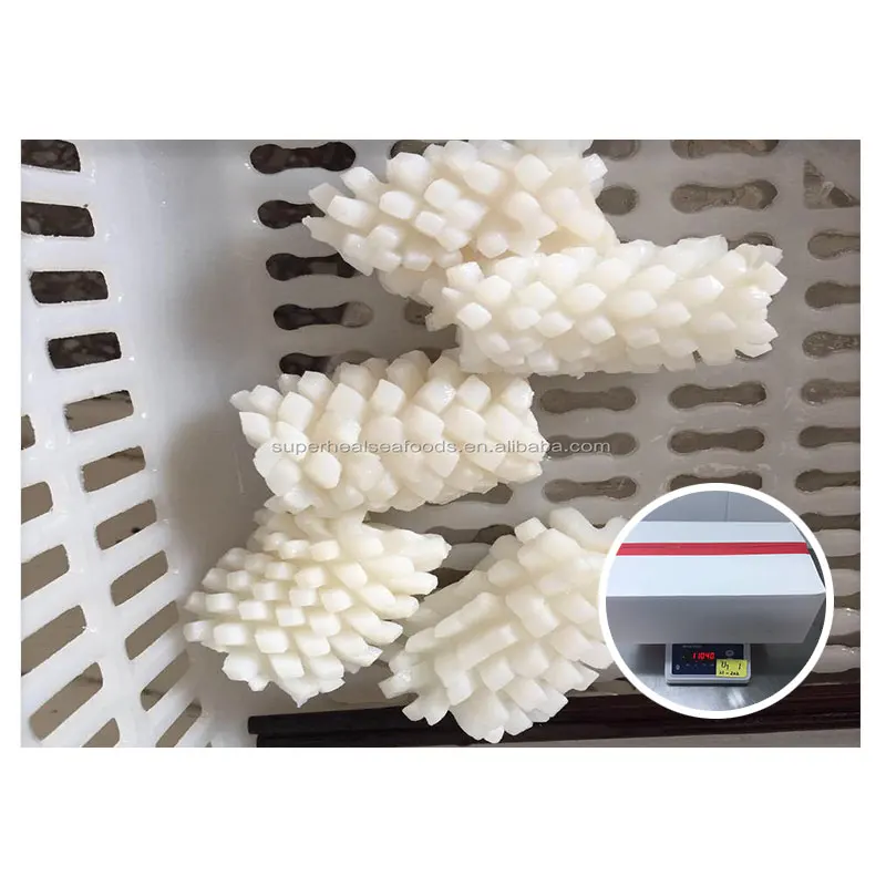Eu Standard Calamari Cut Size 4-6 Cm Iqf Frozen Squid Flower