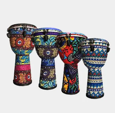 Оптовая продажа OEM африканские барабаны Ручной Ударный барабан 10/12 дюйма музыкальные