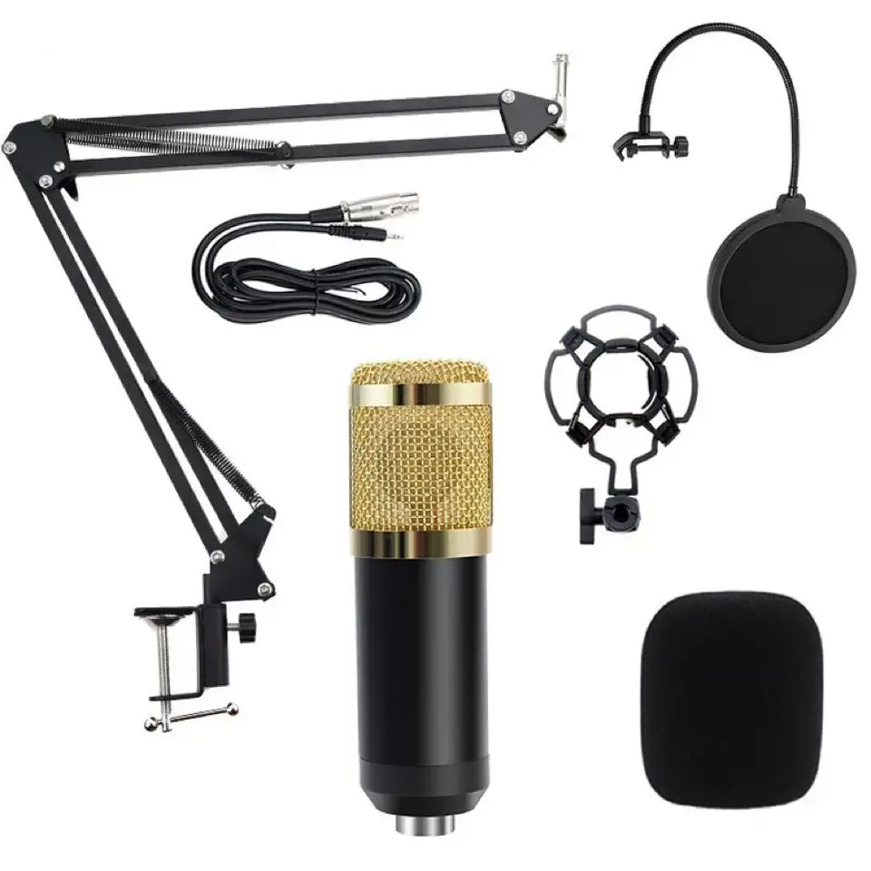 Professional recording microphone BM800 condenser microphone cantileve bracket set for Titkok live broadcast