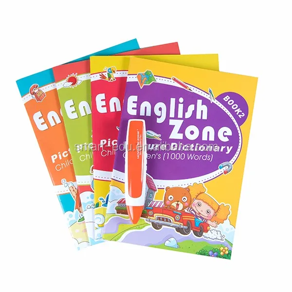 English Zone Book Early Childhood Education Sound Book Learning E-book with Touch Reading Pen