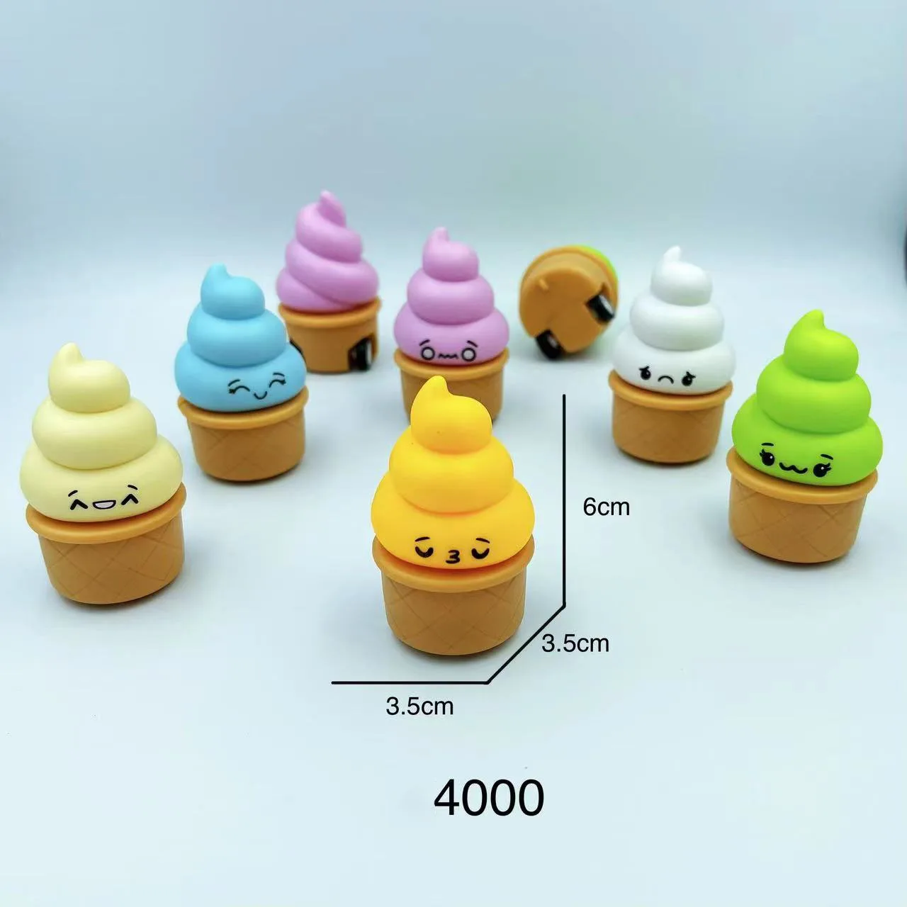 Factory New Pull back dessert toys ice cream gift toys for kids animal mini toys