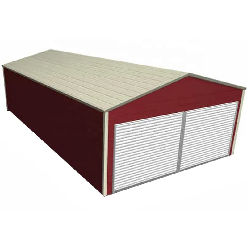 Galvanized Frame Prefabricated Steel Structure Garage Shed Premade Metal Structures Garage