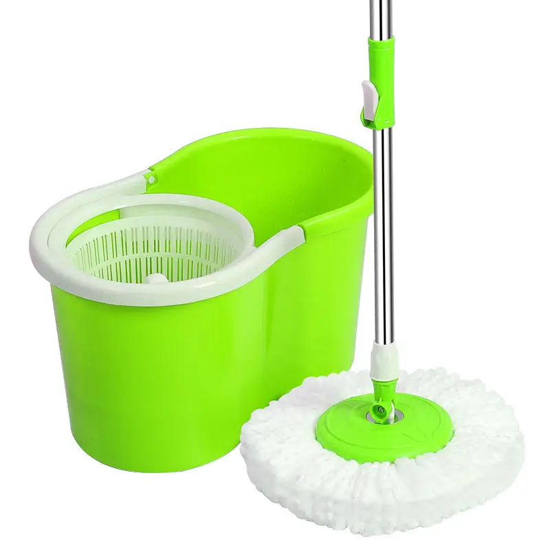 Mini Size Floor Cleaning Bucket Mops Plastic Steel Basket Easy Clean Bucket Mop Microfiber Spin 360 Magic Mop