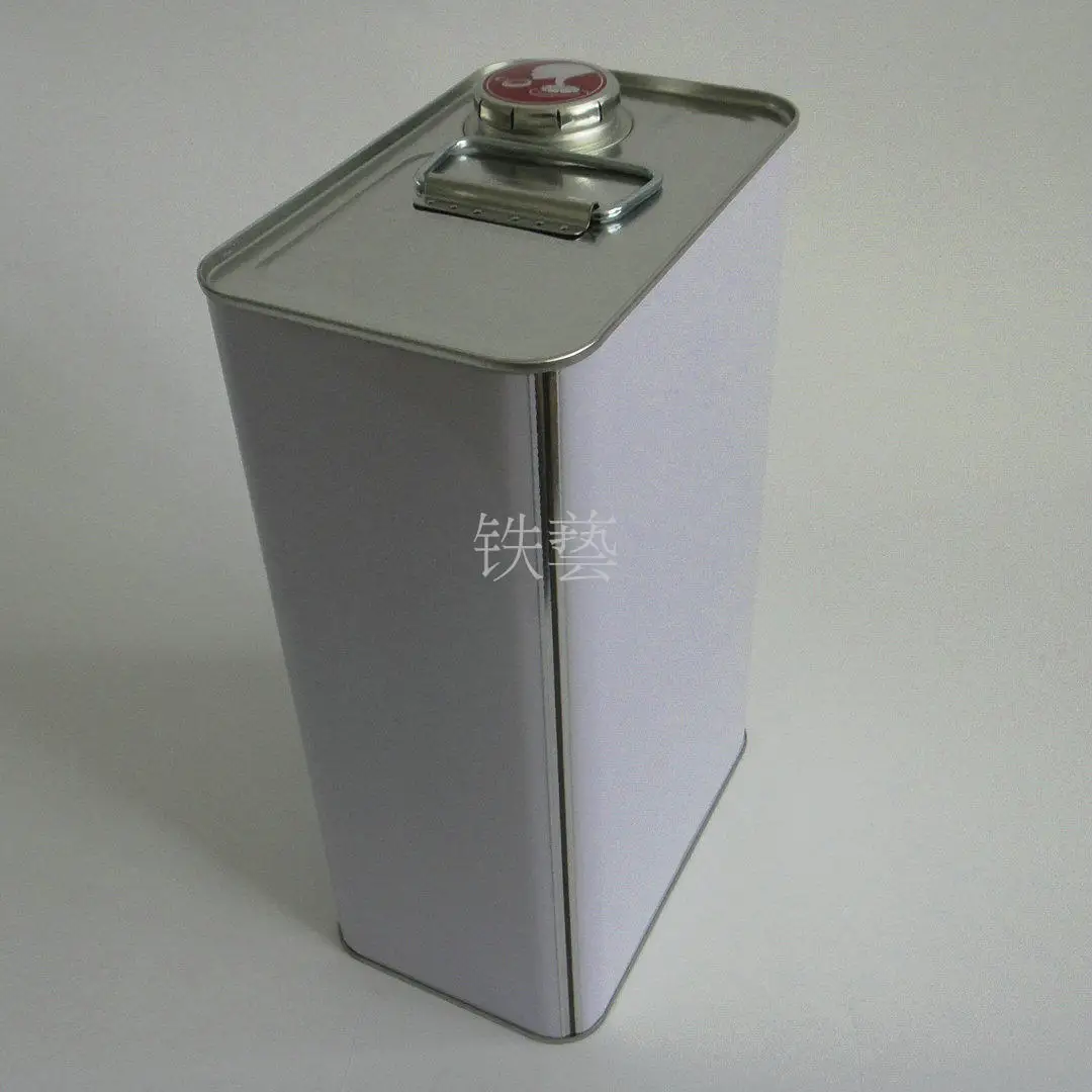 
20L empty square chemical paint oil metal tin bucket with pressure 