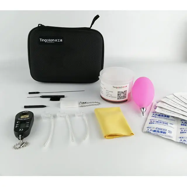 Drying box air blast ball electric tester Clean Removal Tool Soft Spiral Health Ear Plugs Hearing Aid Earwax cleaning Kit