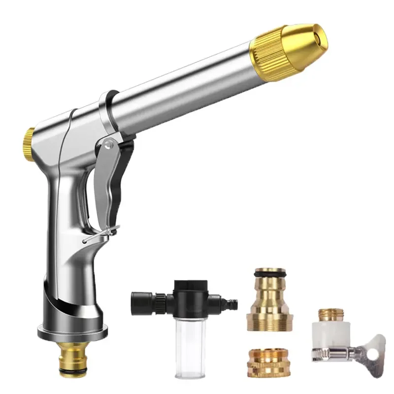 QY High pressure water gun portable washing car washing machine garden watering hose nozzle nozzle foam water gun