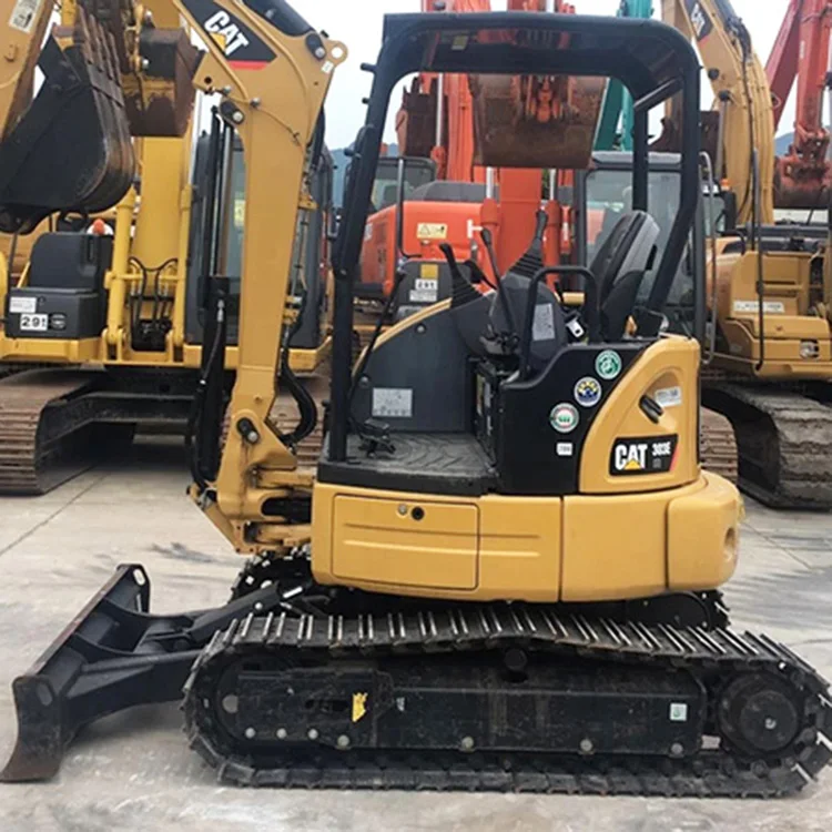 Отличный гидравлический экскаватор б/у CAT 303E хорошая производительность низкая цена подержанный на складе лицензированный EPA и EC