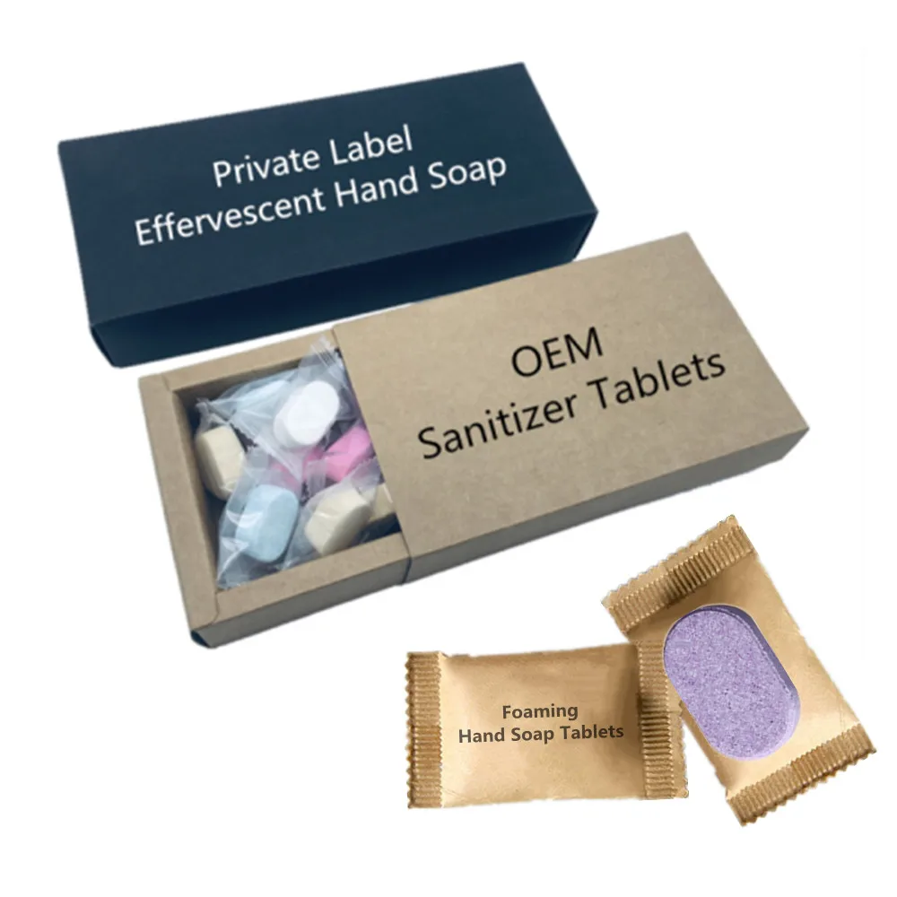Private Label Hand Sanitizer Tablets Foaming Liquid Soap Tablets For Home Use