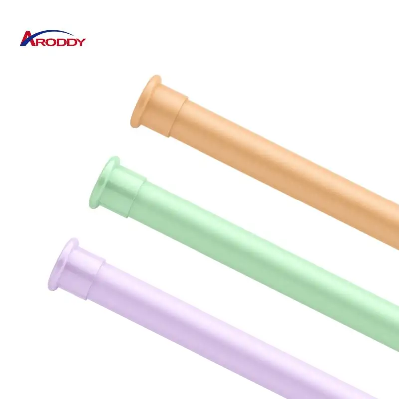 YARUN Luxury New Arrival Wholesale Curtain Pole Extendable Iron Curtain Rods Set Black Adjustable Iron Curtain Rods