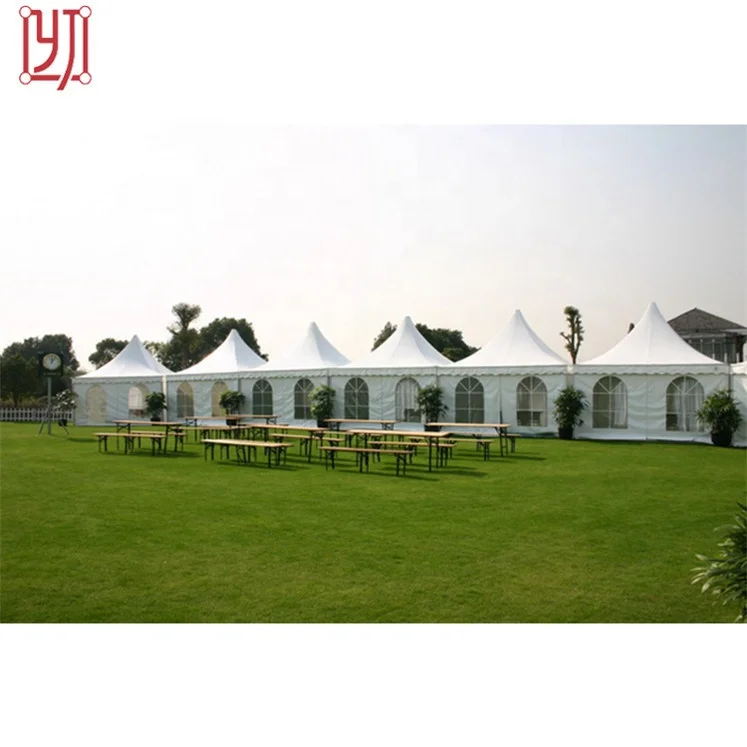 Beautiful aluminum frame 5x5m 8x8m 10x10m white luxury party pagoda tent for outdoors wedding marquee