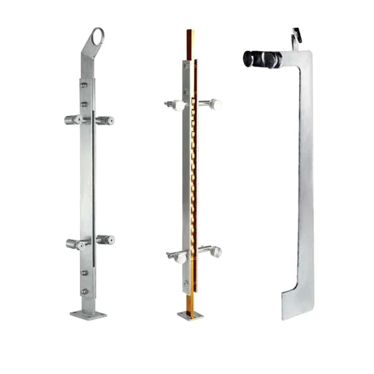 Modern Stainless Steel Glass Railing Accessories Handrails Railing For Stairs