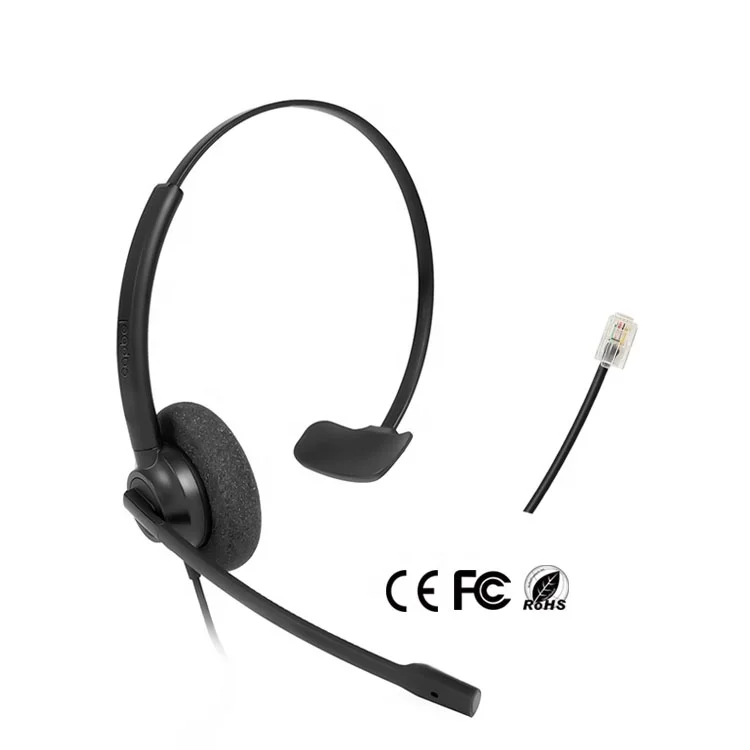 Заводская OEM колл-центр с шумоподавлением телефонная гарнитура для офиса агента по звонкам