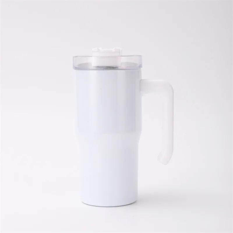 20oz Stainless Steel Tumbler for Sublimation Heat Press & Vacuum Insulated with Kid Handle Perfect Back to School Coffee Mug