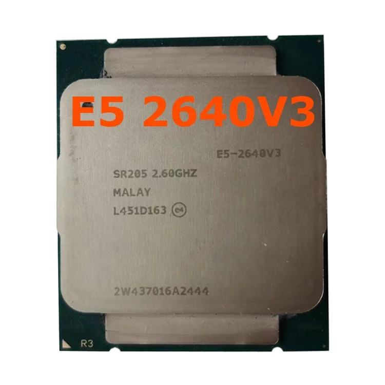 Для процессора Intel Xeon E5 2640 V3 SR205 2 6 ГГц 8 ядер 90 Вт Socket LGA 2011-3 CPU