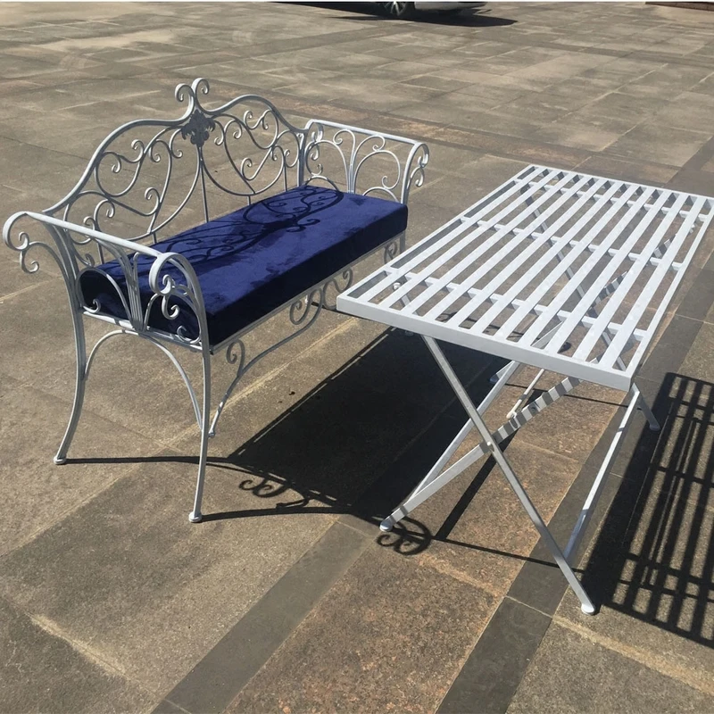 
Folding Table Cafe Garden Terrace Square Picnic Furniture Modern Metal green Dining Set Folding Outdoor Tables 