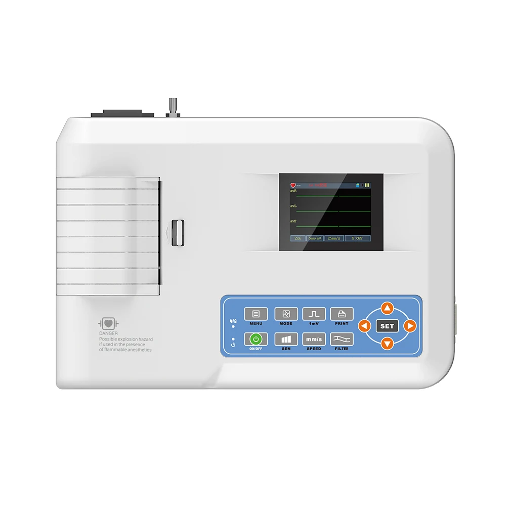 Очень важно Contec ECG300GA ЭКГ монитор жизненно важных функций монитора цифровой 3 6-канальный скорой помощи машины