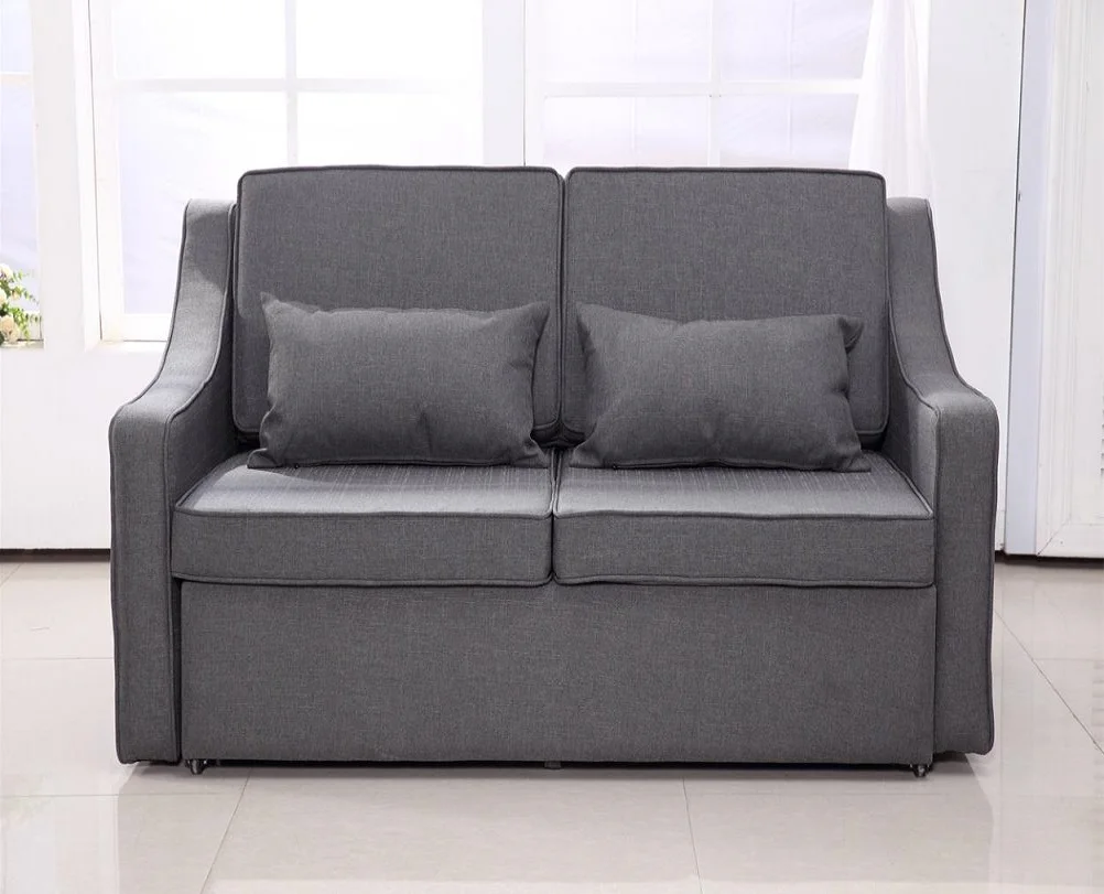 High Quality Modern Queen Size Soft Mattress Fabric Sofa Bed Durable Wooden Structure with High-Strength Metal for Home Hotel