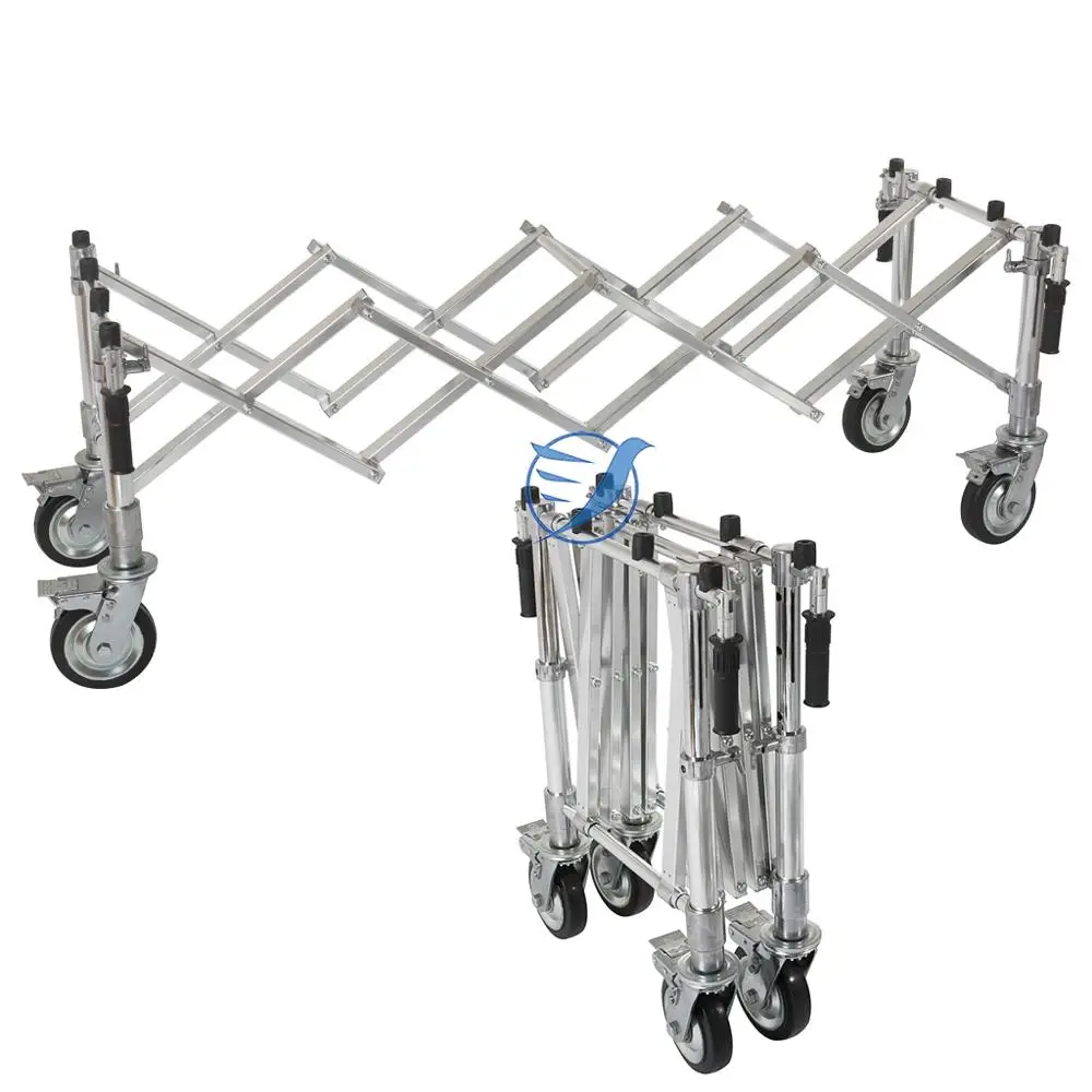 
Factory directly Aluminum alloy Funeral Church Truck Casket Coffin Transport trolley 