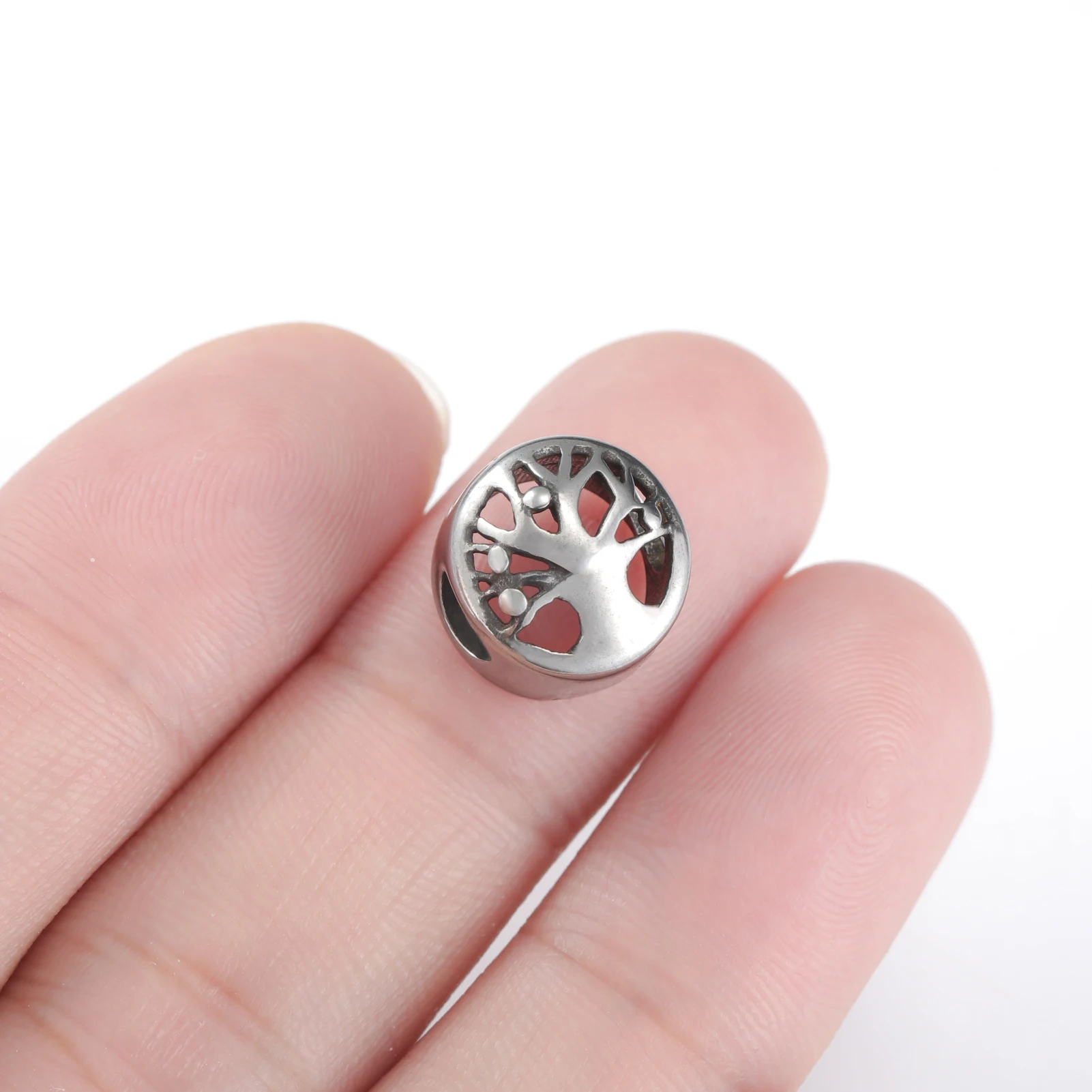 Vintage Charms Antique Paw Aircraft Tree of Life Flower Evil Eye Stainless Steel Pendant for Necklace Bracelet Jewelry Making