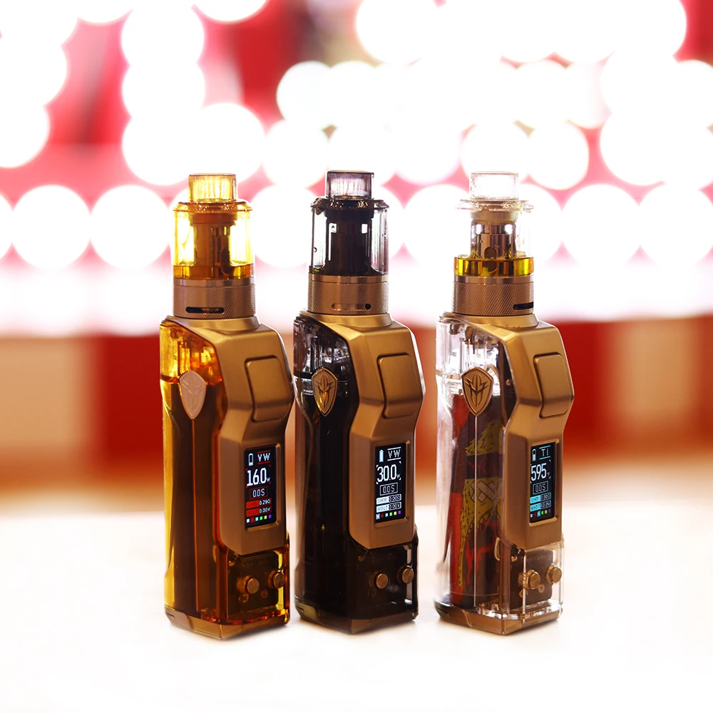 
Newest Rincoe Jellybox 80W mini kit Box Mod Transparent design vape E vapor Cigarette RDA vaporizer with Color display 