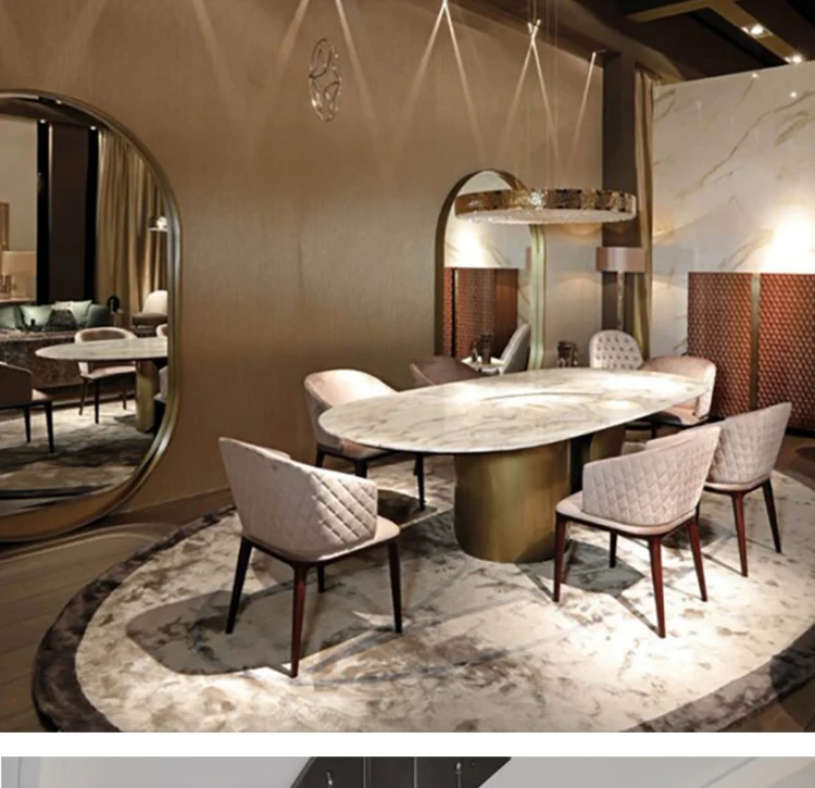 Furniture Dining Table Set 4 Chairs 8 Chairs Seater Outdoor Marble Epoxy Resin Solid Wood Table And Chairs For Dining Room