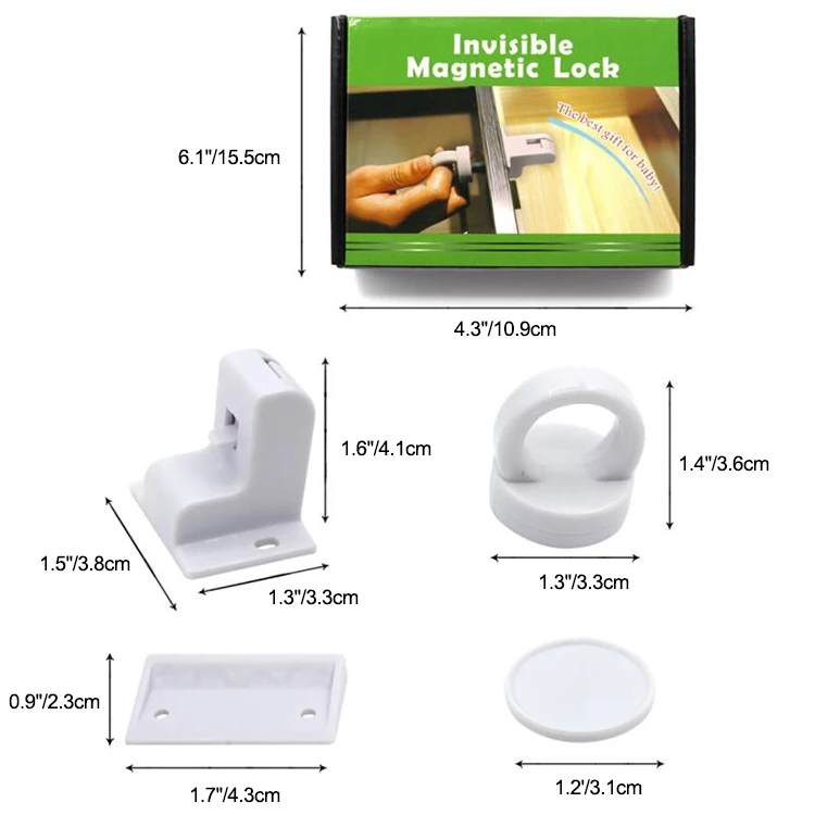 Магнитные мини-замки для шкафов, для защиты от детей, для шкафов, дверей, ящиков, не требуются инструменты или винты