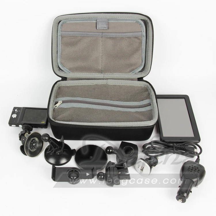 Factory Large Storage Mesh Pocket GPS Carrying Case Anti-Scratch Lining Eva GPS Case