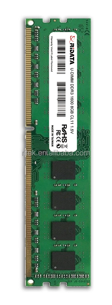 
RiDATA memory modules are suitable for desktop computers and notebooks DDR3 