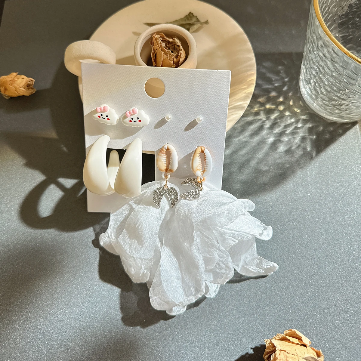 Wholesale Various Styles Summer Colorful Fabric Statement Earrings For Women Party Jewelry Art Dress Earrings