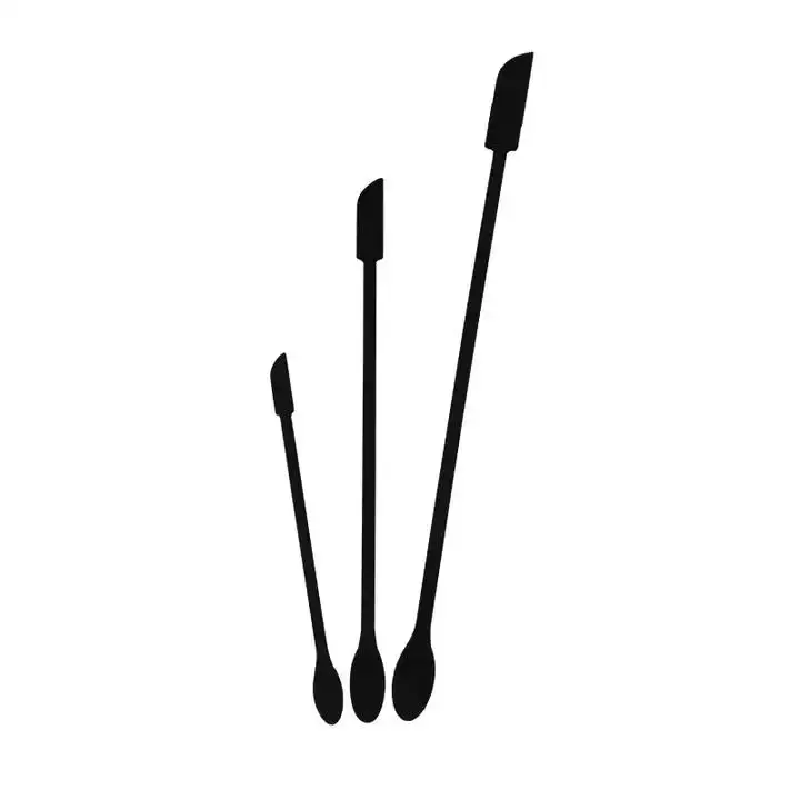 Small Spatula for Makeup Mini Spatula Get Every Last Drop from Skinny Opening Tin Jar Scraper For Kitchen Tool