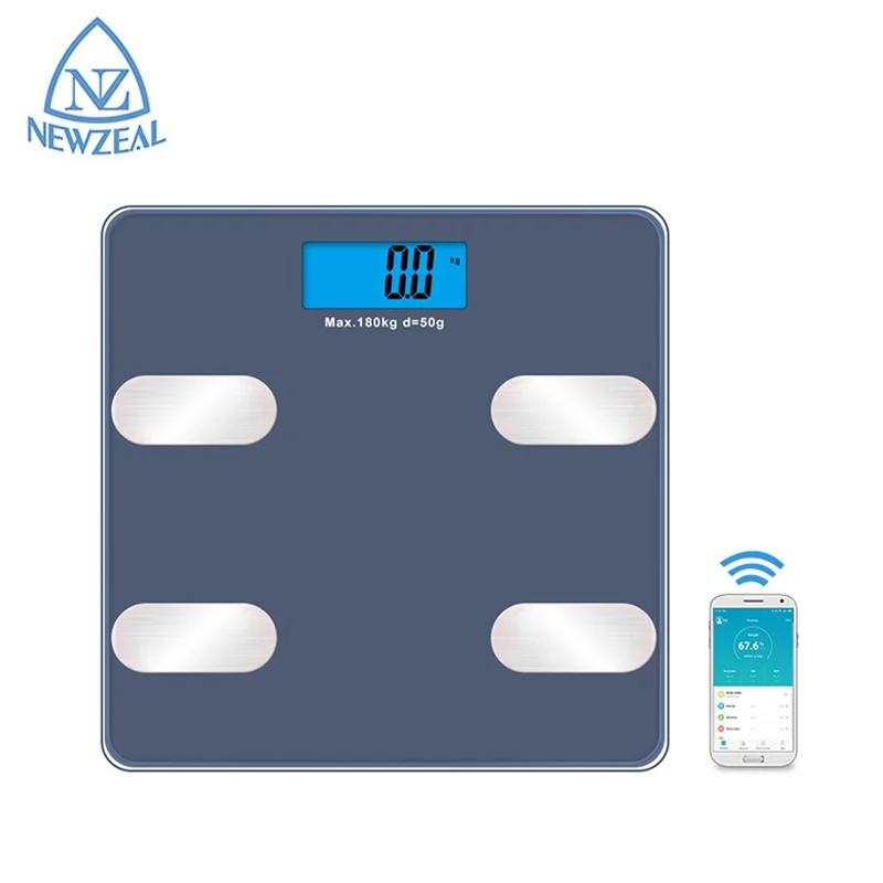 USB Rechargeable Battery Smart Digital Wireless Weight Scale Body BMI Blue Tooth Scale