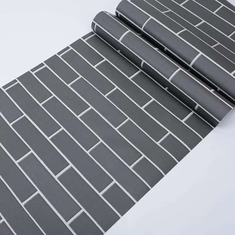 Modern Papier Peint Decoration Interieure 3D Wallpapers Self Adhesive Bricks Pattern Wallpaper Rolls