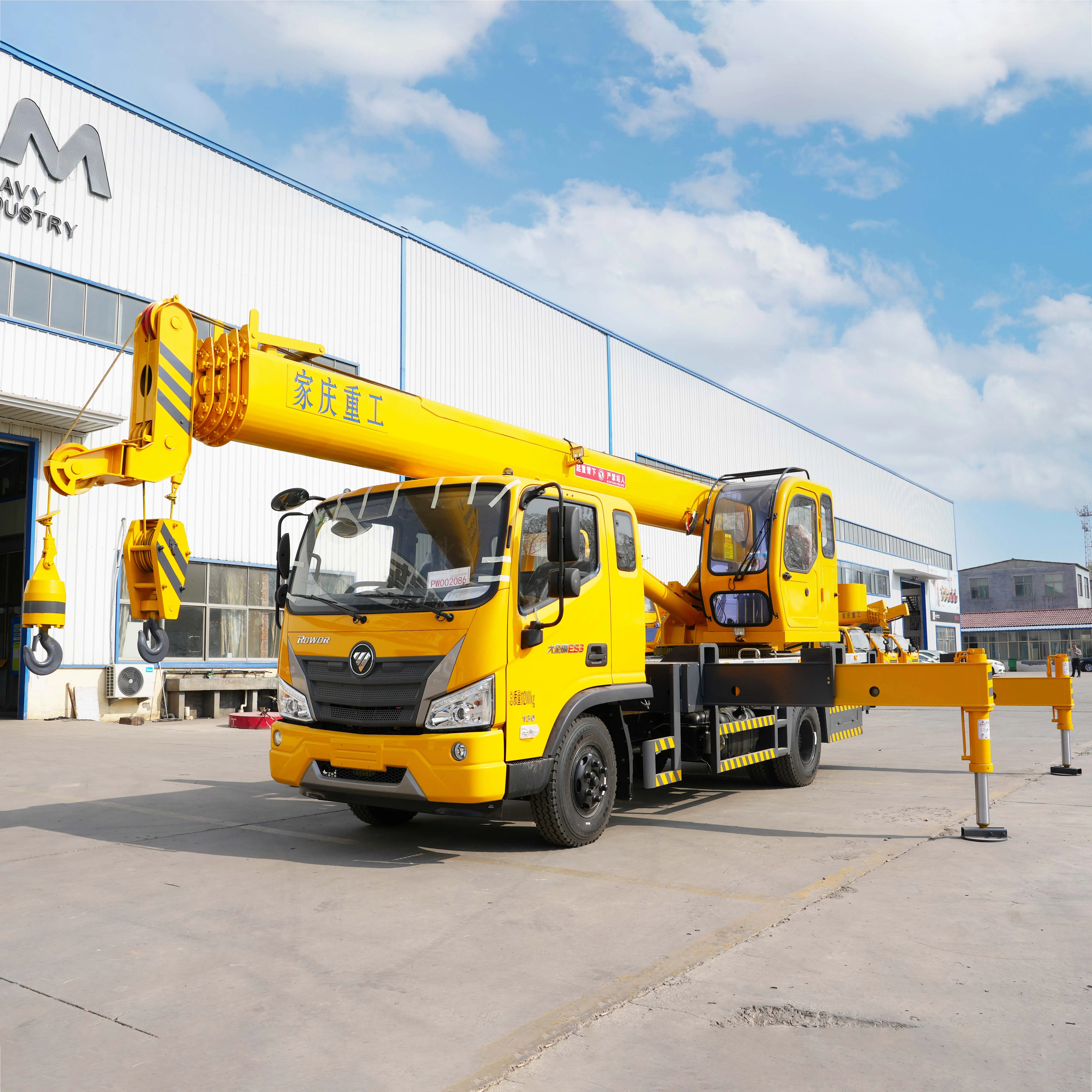 2024 Hot Sale 8ton 10ton Jiaqing Telescopic High Quality Small Boom Truck Crane Hydraulic Crane