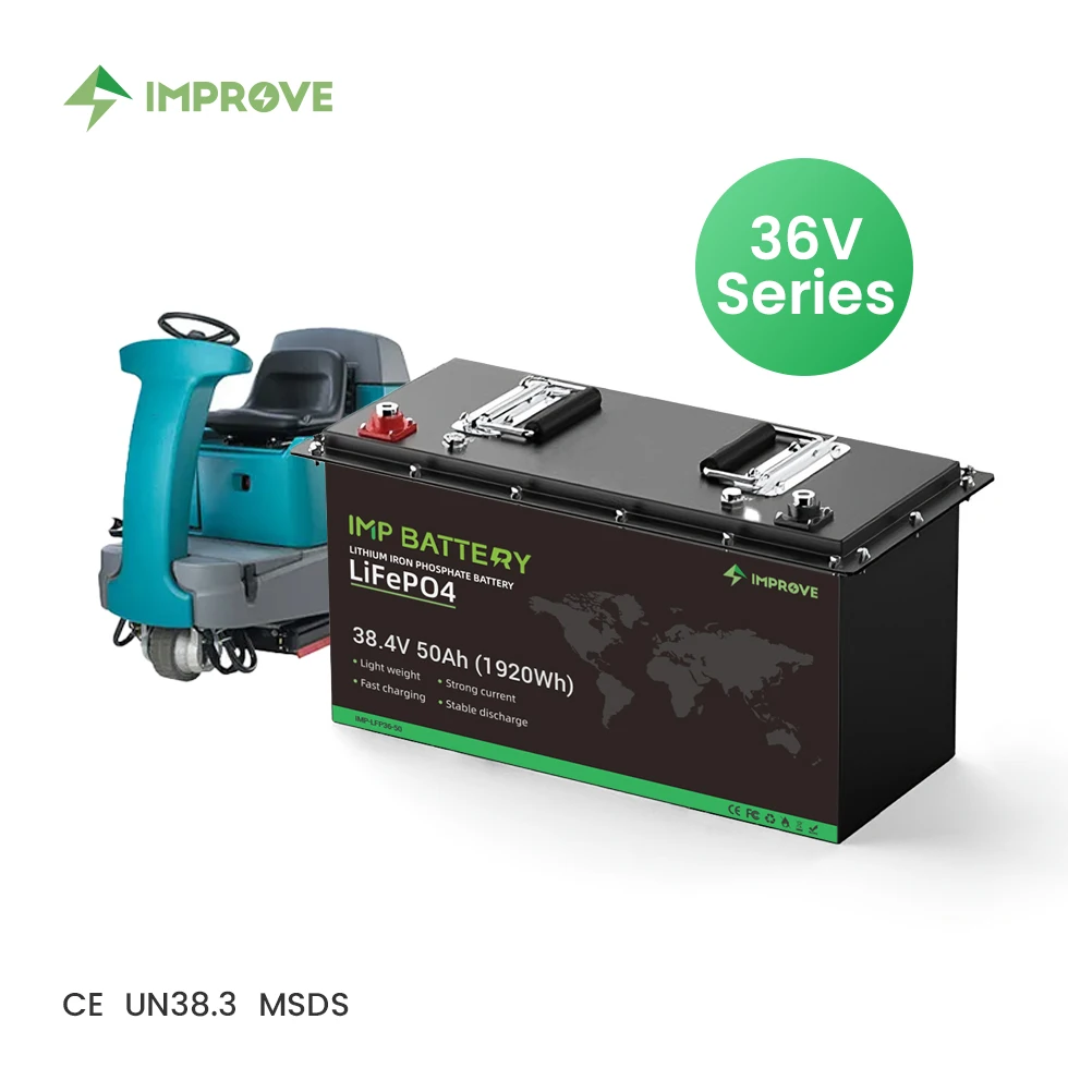 Factory LiFePO4 lithium battery  24v 36V 100ah 105ah 150ah 200ah for electric rotary floor scrubber sweeper machine