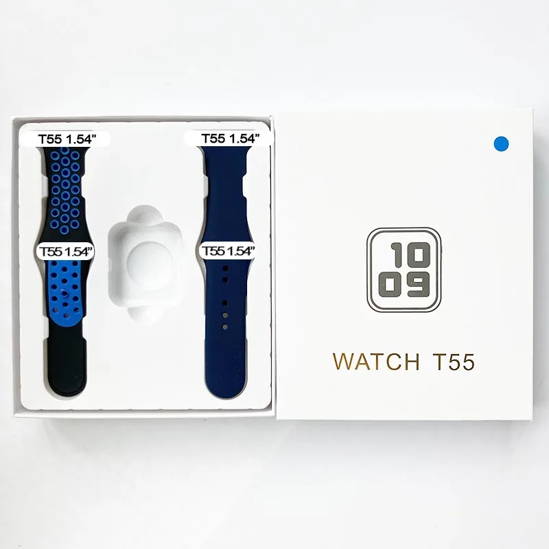 T55 Smart Watch Series 5  Bt Blood Oxygen Health Heart Rate Monitor Sport Smart Watch T55 Pro Plus Smartwatch T55 Smart Watch