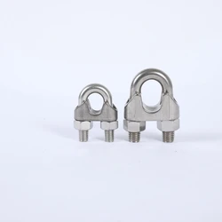 Hot Sale Factory Direct Forged U-bolt Grips Stainless Steel Wire Rope Clamp
