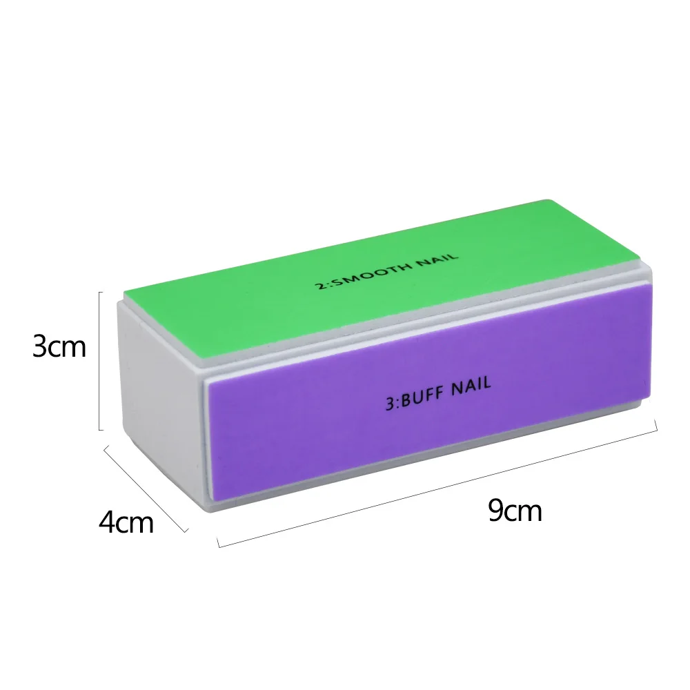 Wholesale 4 Sides Buffer Block Nail Shining Buffer 4 Way Sponge Nail Polish Buffer